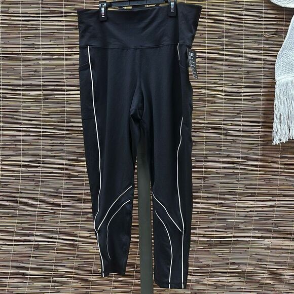 Ideology Womens Plus Activewear Workout Athletic Leggings Size 1X - Picture 2 of 3